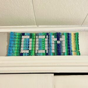 Colorful Beaded Wall Accent